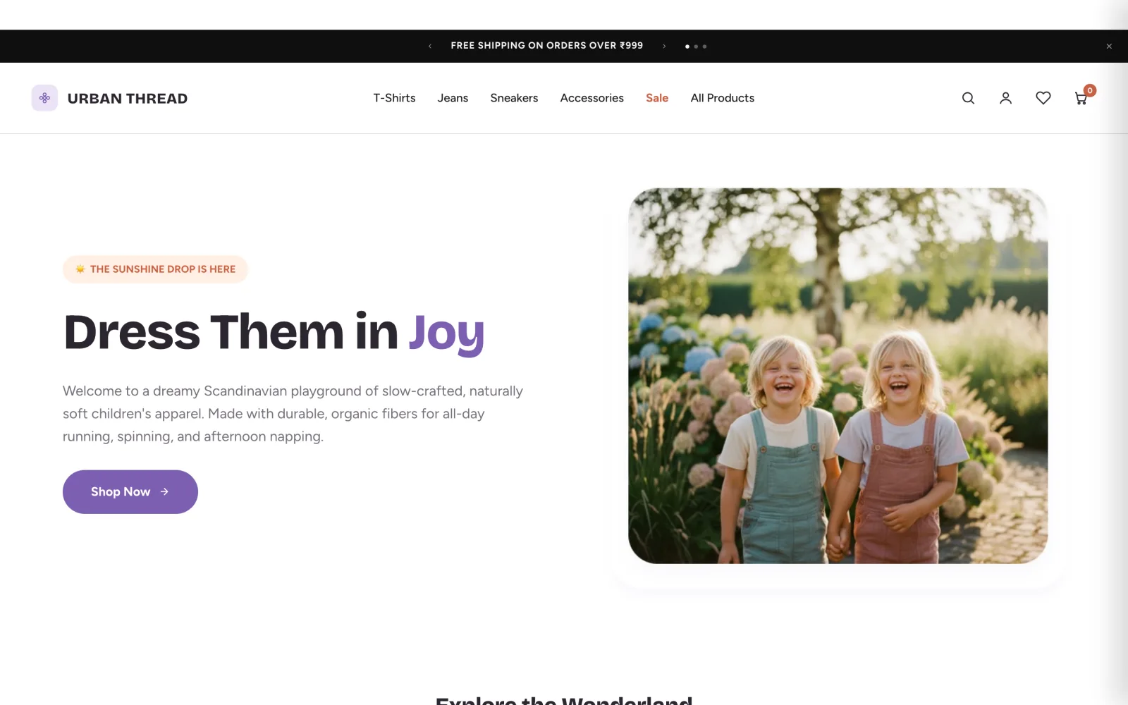 The same store on the Mallow theme